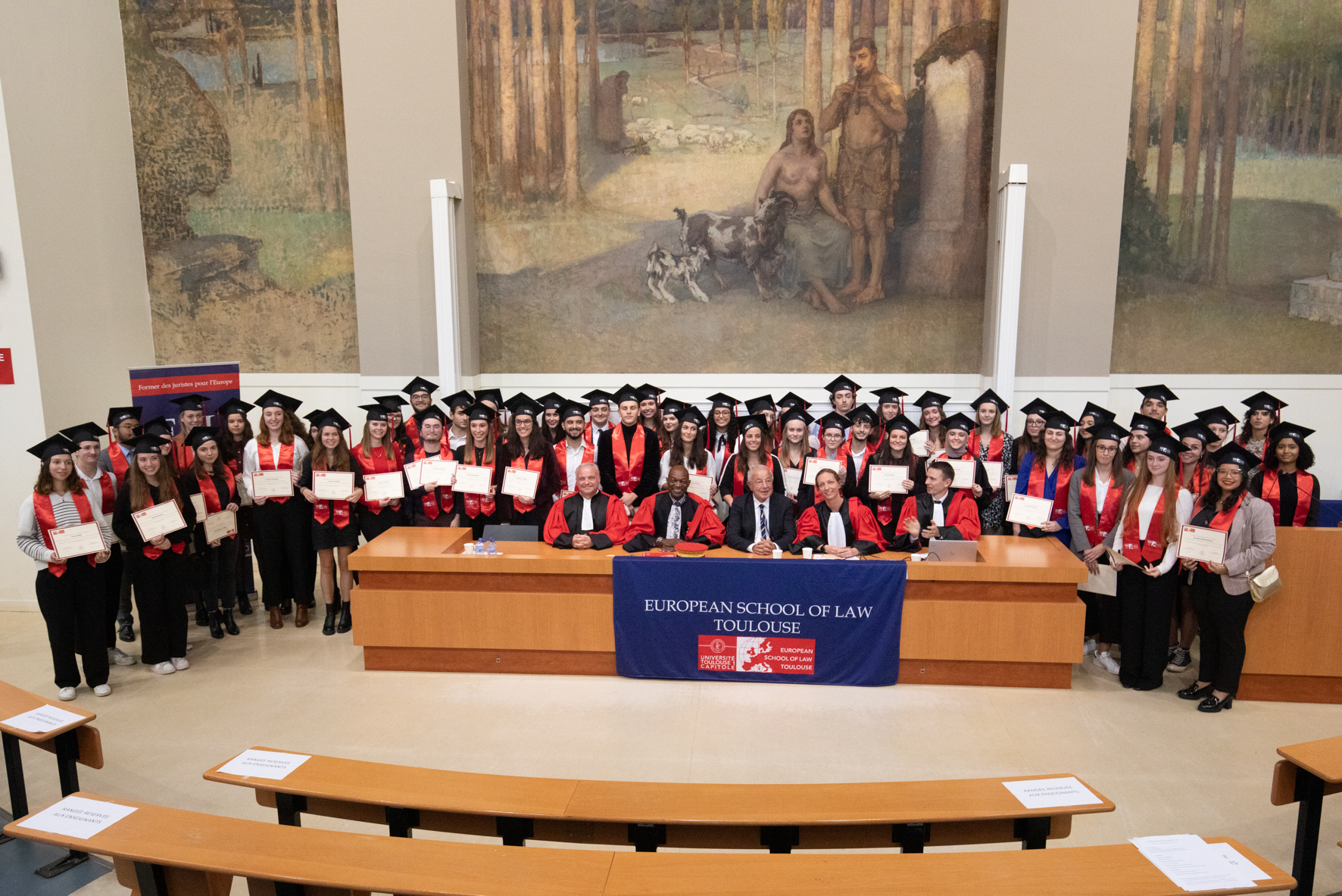 Les lauréats, M. Lamassoure, M. Coste, M. Kenfack, M. Bioy, Mme Jacquemin Les lauréats, M. Lamassoure, M. Coste, M. Kenfack, M. Bioy, Mme Jacquemin